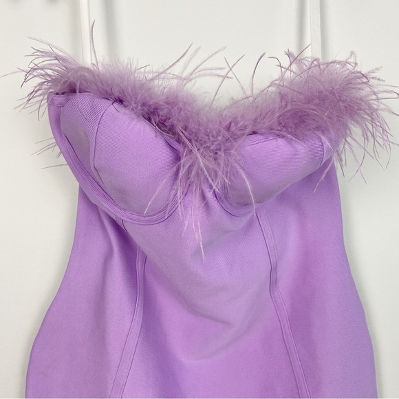 Superdown Ramona Bustier Dress in Purple Size XL - Picture 3 of 13
